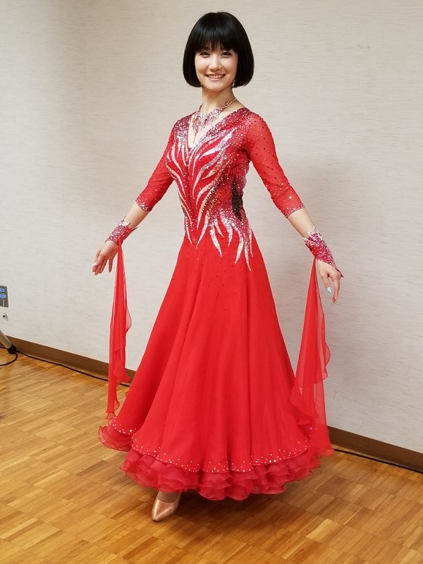 社交ダンスドレス 　白樺ドレス
