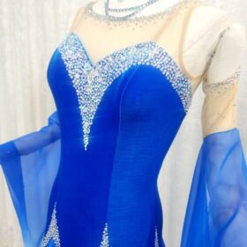 【試着・レンタル・購入】シンプルすっきりロイヤルブルードレス - 画像 (5)