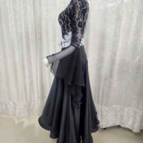 【試着・レンタル・購入】黒のSサイズパソドレス - 画像 (4)