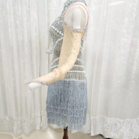 パールのフリンジが決め手のラテンドレス - 画像 (4)