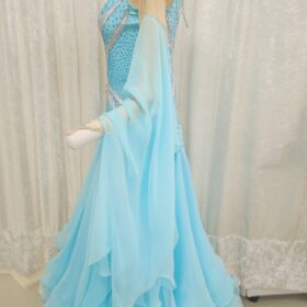 うすブルーのワルツ向きスタンダードドレス - 画像 (4)