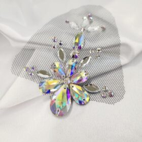 fuuuumiko.i様　ゴールド　シルバーの髪飾り　社交ダンス　イヤリング 社交ダンスヘアアクセサリー チュールタイプ GH08 【公式】社交ダンス