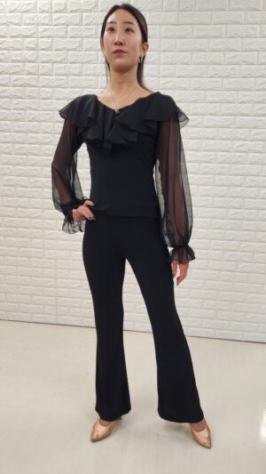 レッスン用ストレッチダンスパンツ　練習着　0010013