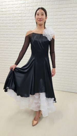 StylishBlack　スタンダードワンピースドレス　石無しドレス　17651