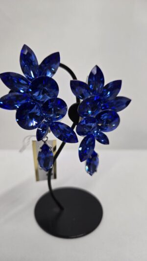 社交ダンスアクセサリー　イヤリングブルー603