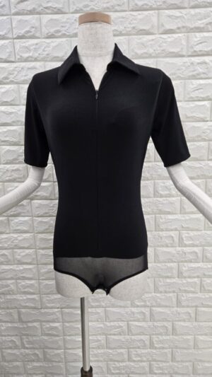 レディーストップス　ダンスウェア　ブラックレオタード2401023