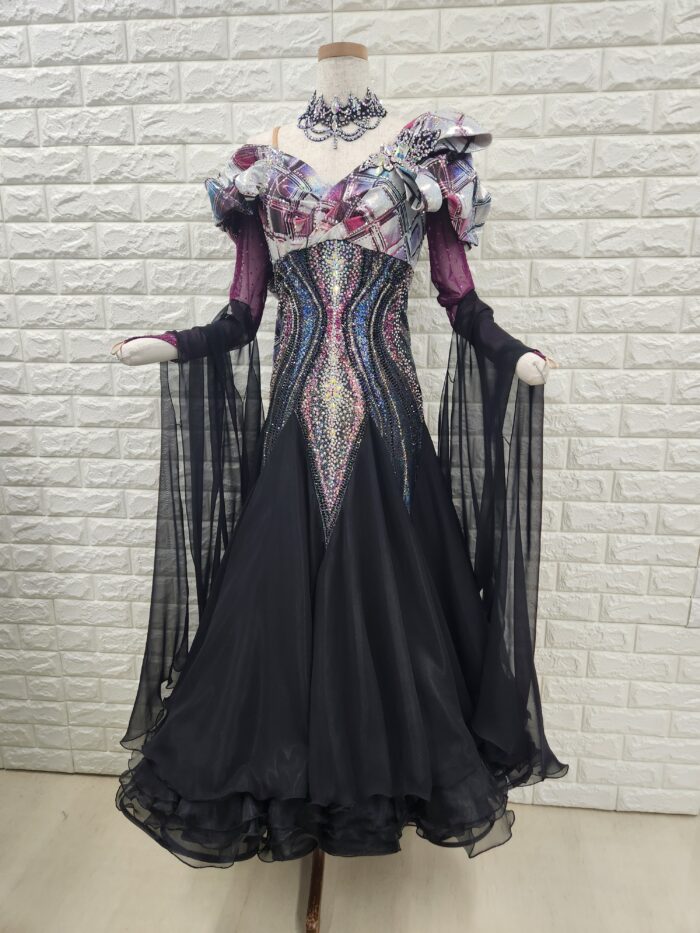 試着・レンタル・購入】社交ダンスドレス Mサイズ ブラック