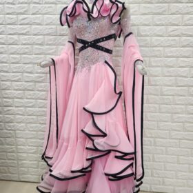 試着・レンタル・購入】社交ダンスドレス Mサイズ ベビーピンク