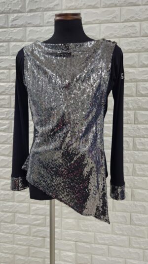 社交ダンスメンズラテンシャツ　Lサイズ　競技・デモ用17313