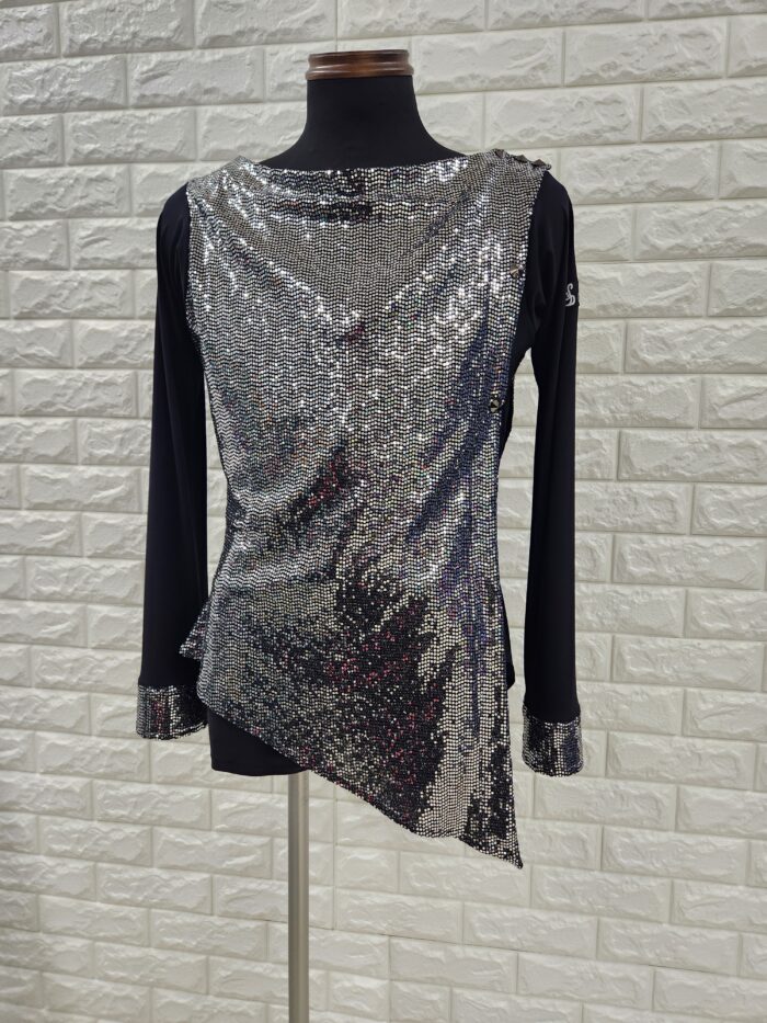 社交ダンスメンズラテンシャツ Lサイズ 競技・デモ用17313 【公式