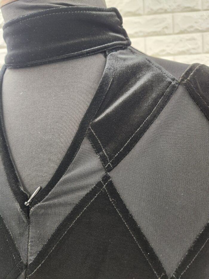 社交ダンスメンズラテンシャツ Sサイズ 黒17125 【公式】社交ダンス