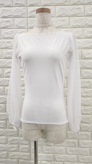 社交ダンストップス パーティー 白 StylishMove T-4