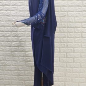 歳末SALE！社交ダンスドレス Lサイズ ネイビー 試着・レンタル・購入】社交ダンスドレス Lサイズ ネイビーラテン