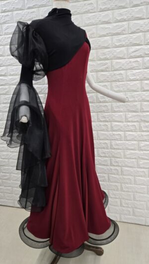 社交ダンス用　パーティー用　変わり袖　ハイネック式　StylishMove　G2016