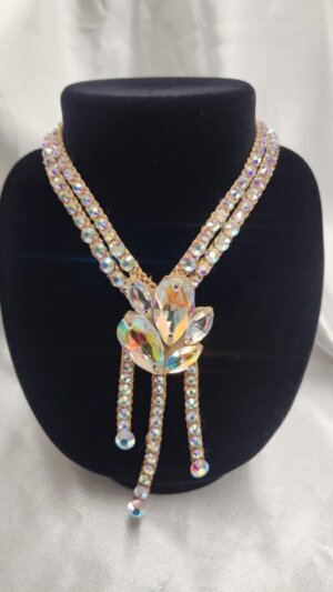 社交ダンス用アクセサリー　敏感肌用　ハンドメイド　チョーカー10