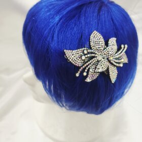 社交ダンス用 ヘアアクセサリー キラキラ 色を選べる ヘアクリップ